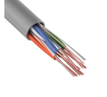 Кабель UTP 4PR 24AWG CU (медь) CAT5e 100 МГц PVC серый бухта 25 м, REXANT REXANT 01-0043-25