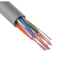 Кабель UTP 4PR 24AWG CU (медь) CAT5e 100 МГц PVC серый бухта 100 м, REXANT REXANT 01-0043-100