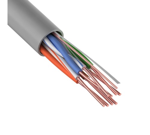 Кабель UTP 4PR 24AWG CU (медь) CAT5e 100 МГц PVC серый бухта 100 м, REXANT REXANT 01-0043-100 Кабель UTP 4PR 24AWG CU (медь) CAT5e 100 МГц PVC серый бухта 100 м, REXANT REXANT 01-0043-100