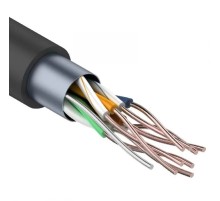 Кабель витая пара F/UTP CAT5e PE 4PR 24AWG внешнийчерный 305м, REXANT REXANT 01-0146-1