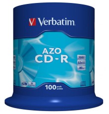 Диск CD-R Verbatim 700Mb 52x Cake Box (100шт) (43430)