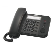 Телефон проводной Panasonic KX-TS2352RUB черный