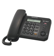 Телефон проводной Panasonic KX-TS2358RUB черный
