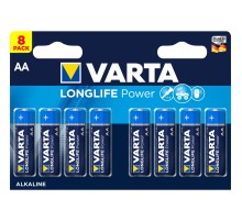 Батарейка Varta LONGLIFE POWER (HIGH ENERGY) LR6 AA BL8 Alkaline 1.5V (4906) (8/160) Varta LONGLIFE POWER LR6 AA (04906121418)