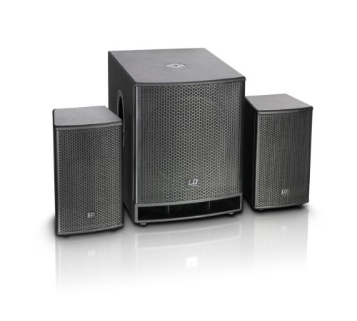 Компактный активный комплект PA-системы 18" + 2х10" LD Systems LDDAVE18G3SETUP1 Компактный активный комплект PA-системы 18" + 2х10" LD Systems LDDAVE18G3SETUP1
