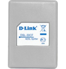 Сплиттер DialUp D-Link DSL-30CF/RS RJ-11 Annex A/L/M белый