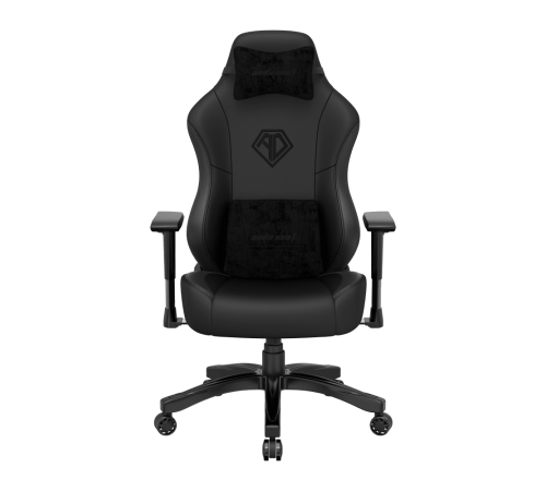 Кресло игровое Anda Seat Phantom 3, цвет чёрный, размер L (90кг), материал ПВХ премиум-класса (модель AD18)
