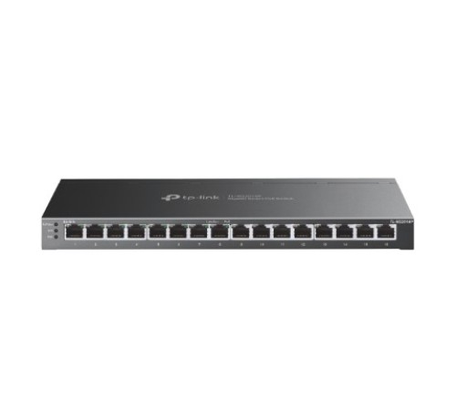 TP-Link SG2016P Коммутатор JetStream Smart с 16 гигабитными портами (8 портов PoE+)