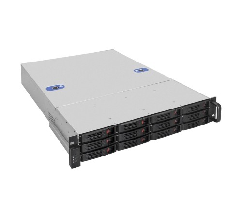 Exegate EX293401RUS Серверный корпус ExeGate Pro 2U660-HS12 <RM 19", высота 2U, глубина 660, БП 1U-1100ADS, 12xHotSwap>