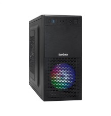 Exegate EX296390RUS Корпус Minitower ExeGate mEVO-7807-XP500 (mATX, БП XP500 с вент. 12см, 1*USB+1*USB3.0, черный, 1 вент. 12см с RGB подсветкой)