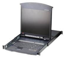 Квм консоль ATEN 16P CAT-5 HIGH DENSITY DUAL RAIL LCD KVM. (KL1516AN-AXA-RG)