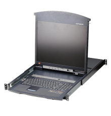 Квм консоль ATEN 16P CAT-5 HIGH DENSITY DUAL RAIL LCD KVM. (KL1516AN-AXA-RG)