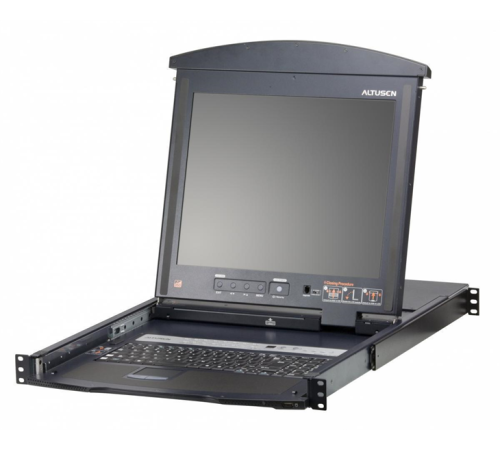 Квм переключатель ATEN 16P CAT-5 HIGH DENSITY DUAL RAIL LCD KVM (KL1516AM-AXA-RG) Квм переключатель ATEN 16P CAT-5 HIGH DENSITY DUAL RAIL LCD KVM (KL1516AM-AXA-RG)