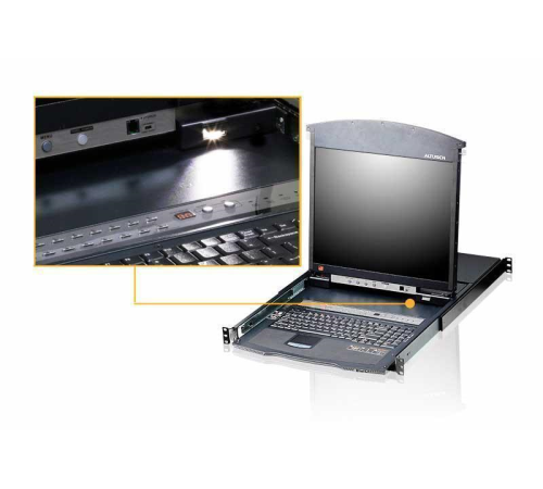 Квм консоль ATEN 16P CAT-5 HIGH DENSITY DUAL RAIL LCD KVM. (KL1516AN-AXA-RG) Квм консоль ATEN 16P CAT-5 HIGH DENSITY DUAL RAIL LCD KVM. (KL1516AN-AXA-RG)