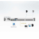 Квм консоль ATEN 16P CAT-5 HIGH DENSITY DUAL RAIL LCD KVM. (KL1516AN-AXA-RG)