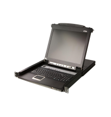 Квм консоль ATEN 16-Port PS/2-USB VGA Single Rail 17.3" 1920 x 1080 @ 60 Hz LCD KVM Switch (CL5716MW-ATA-RG)
