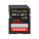Карта памяти SanDisk Extreme PRO 128GB SDXC Memory Card 200MB/s