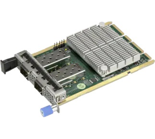 Контроллер Supermicro AOC-A25G-m2SM AIOM 2-port 25GbE SFP28,Mellanox CX-6 LX (AOC-A25G-m2SM)