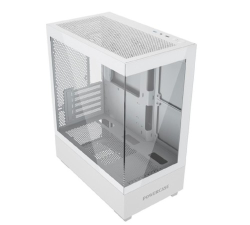 Powercase Vision Micro M, Tempered Glass, белый, mATX  (CVMMW-L0)