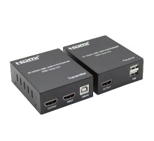 ORIENT VE050, HDMI KVM extender (Tx+Rx), HDMI+USB+Audio удлинитель до 120 м по витой паре Cat5e/6, HDMI 1.4, 4K@30Hz/1080p@60Hz, HDCP (31212)