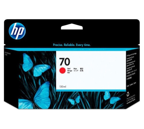 Картридж струйный HP №70 C9456A красный (130мл) для HP DJ Z2100/Z3100