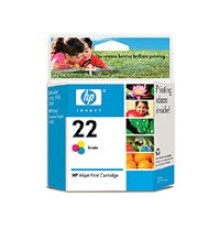 Картридж струйный HP 22 C9352AE многоцветный (165стр.) для HP DJ 3920/3940/PSC 1410