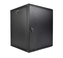 ЦМО Шкаф телекоммуникационный настенный разборный ЭКОНОМ 15U (600 ? 650) дверь металл, цвет ченрый (ШРН-Э-15.650.1-9005)