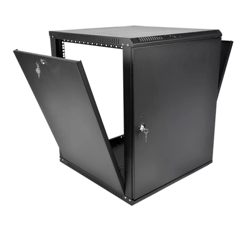 ЦМО Шкаф телекоммуникационный настенный разборный ЭКОНОМ 15U (600 ? 650) дверь металл, цвет ченрый (ШРН-Э-15.650.1-9005)