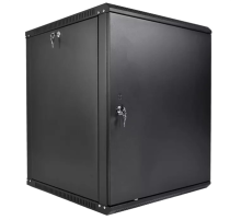 ЦМО Шкаф телекоммуникационный настенный разборный ЭКОНОМ 18U (600 ? 520) дверь металл, цвет черный (ШРН-Э-18.500.1-9005)