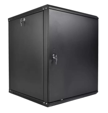 ЦМО Шкаф телекоммуникационный настенный разборный ЭКОНОМ 18U (600 ? 520) дверь металл, цвет черный (ШРН-Э-18.500.1-9005)