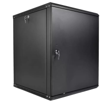 ЦМО Шкаф телекоммуникационный настенный разборный ЭКОНОМ 18U (600 ? 650) дверь металл, цвет черный (ШРН-Э-18.650.1-9005)
