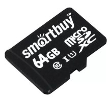 micro SDXC карта памяти Smartbuy 64GB Class 10 UHS-1 (без адаптера)