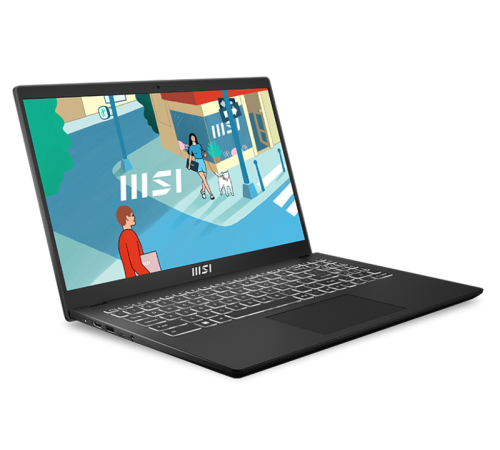 Ноутбук Modern 15H Core i5-13420H 15.6" FHD (1920*1080), 60Hz lPS DDR4 16GB*1 Iris Xe Graphics 512GB SSD 3cell (53.8Whr) 1.9kg Single backlight (White) DOS,1y Black KB Eng/Rus (9S7-15H411-096)