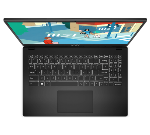 Ноутбук Modern 15H Core i5-13420H 15.6" FHD (1920*1080), 60Hz lPS DDR4 16GB*1 Iris Xe Graphics 512GB SSD 3cell (53.8Whr) 1.9kg Single backlight (White) DOS,1y Black KB Eng/Rus (9S7-15H411-096)