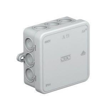 Коробка распределительная 85х85х40мм IP55 A11 12 кабельн. вводов свет. сер. OBO 2000342