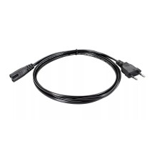 Telecom TE023-CU0.5-1.8M Кабель для аудио-видео техники IEC-320-C7, 2-pin 1,8m ,черный, медь