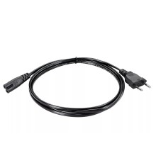 Telecom TE023-CU0.5-1.8M Кабель для аудио-видео техники IEC-320-C7, 2-pin 1,8m ,черный, медь