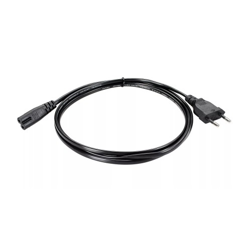 Telecom TE023-CU0.5-1.8M Кабель для аудио-видео техники IEC-320-C7, 2-pin 1,8m ,черный, медь