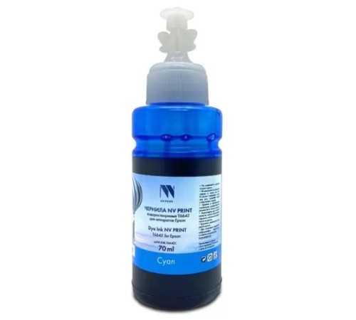 NV Print C13T66424A Чернила NV-INK-T6642C для Epson L100, L110, L120, L200, L300, L1300 (70 ml) Cyan NV Print C13T66424A Чернила NV-INK-T6642C для Epson L100, L110, L120, L200, L300, L1300 (70 ml) Cyan