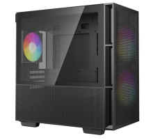 Корпус Deepcool CH360 WH без БП, боковое окно (закаленное стекло), 2x140мм ARGB LED вентилятор спереди и 1x120мм ARGB LED вентилятор сзади, белый, mATX (CH360 WH)
