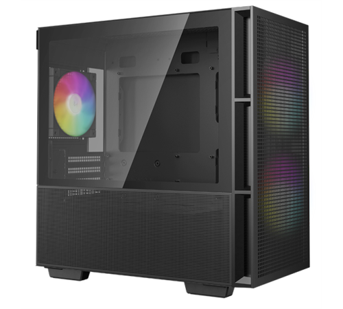 Корпус Deepcool CH360 WH без БП, боковое окно (закаленное стекло), 2x140мм ARGB LED вентилятор спереди и 1x120мм ARGB LED вентилятор сзади, белый, mATX (CH360 WH)