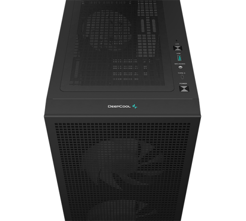 Корпус Deepcool CH360 WH без БП, боковое окно (закаленное стекло), 2x140мм ARGB LED вентилятор спереди и 1x120мм ARGB LED вентилятор сзади, белый, mATX (CH360 WH)