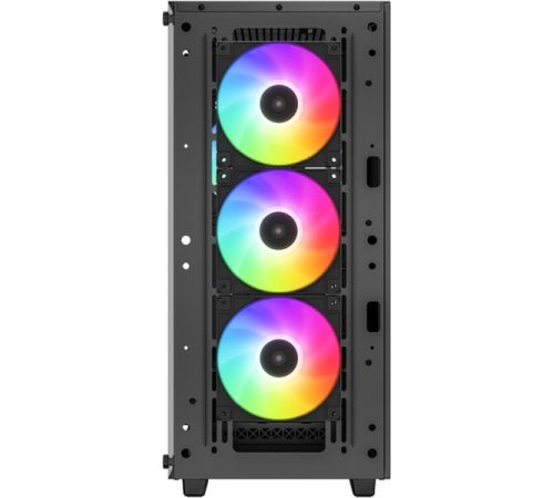Корпус Deepcool CC560 ARGB V2 без БП, боковое окно (закаленное стекло), 3x120мм ARGB LED вентилятор спереди и 1x120мм ARGB LED вентилятор сзади, черный, ATX (CC560 ARGB V2)