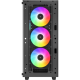 Корпус Deepcool CC560 ARGB V2 без БП, боковое окно (закаленное стекло), 3x120мм ARGB LED вентилятор спереди и 1x120мм ARGB LED вентилятор сзади, черный, ATX (CC560 ARGB V2)