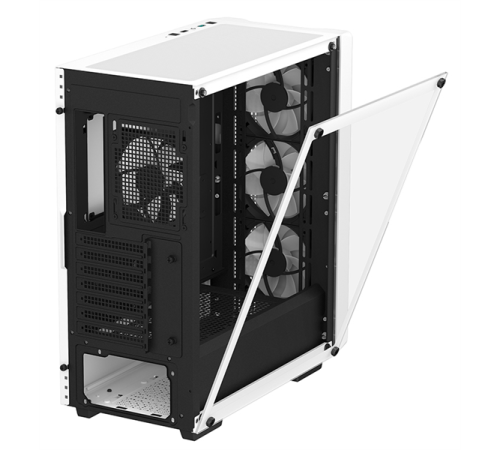 Корпус Deepcool CC560 WH V2 без БП, боковое окно (закаленное стекло), 3x120мм LED вентилятор спереди и 1x120мм LED вентилятор сзади, белый, ATX (CC560 WH V2)