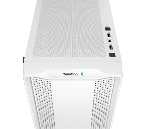 Корпус Deepcool CC560 WH V2 без БП, боковое окно (закаленное стекло), 3x120мм LED вентилятор спереди и 1x120мм LED вентилятор сзади, белый, ATX (CC560 WH V2)