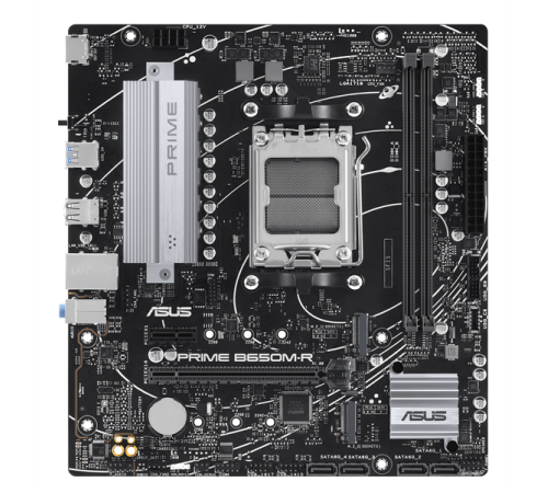 Материнская плата ASUS PRIME B650M-R, Socket AM5, B650, 2*DDR5, HDMI, 4xSATA 6+ RAID, 2xM2,  USB 3.2, USB 2.0, mATX; 90MB1H30-M0EAY0 (PRIME B650M-R)