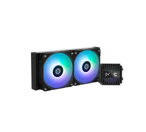 Система водяного охлаждения Zalman CPU Liquid Cooler 240mm, ARGB, black (ALPHA2 A24 Black)