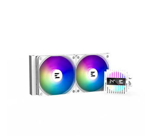 Система водяного охлаждения Zalman CPU Liquid Cooler 240mm, ARGB, white (ALPHA2 A24 White)