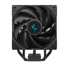 Кулер для процессора DEEPCOOL AG400 DIGITAL BK LGA1700/1200/115X/AM5/AM4 (9шт/кор, TDP 220W, PWM, Fan 120mm, 4 тепл. трубки, черный) RET (AG400 DIGITAL BK)